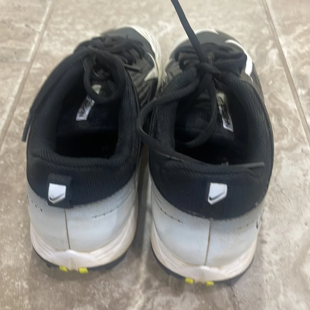 Nike Men’s Vapor Keystone 2 Low 'Black White' FastFlex Baseball Shoes Sz‎ 9.5